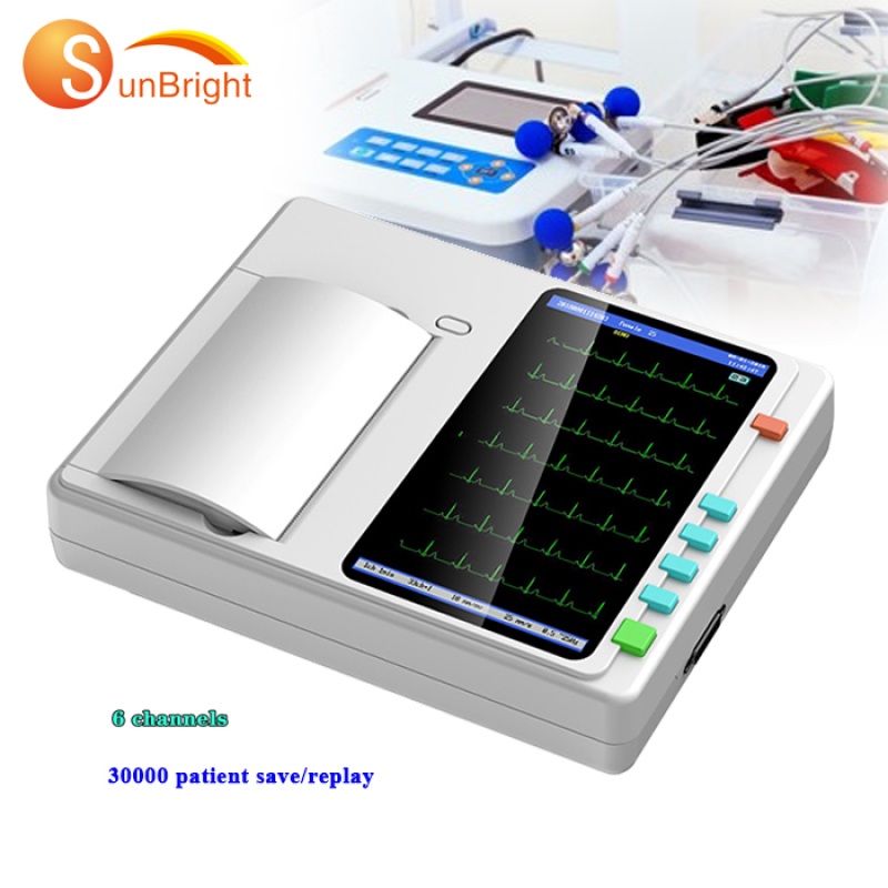 Medical Equipment Portable ECG 3 Channel 7 Inches Touch Screen EKG ECG prices