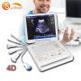 portable 3D/4D CW color doppler ultrasound machine with trolley and printer