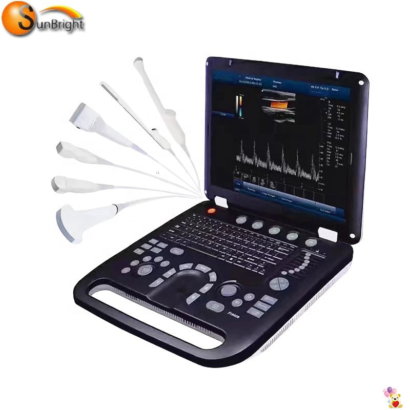 Portable personal mini Color Doppler Ultrasound scanner machine for human pregnancy