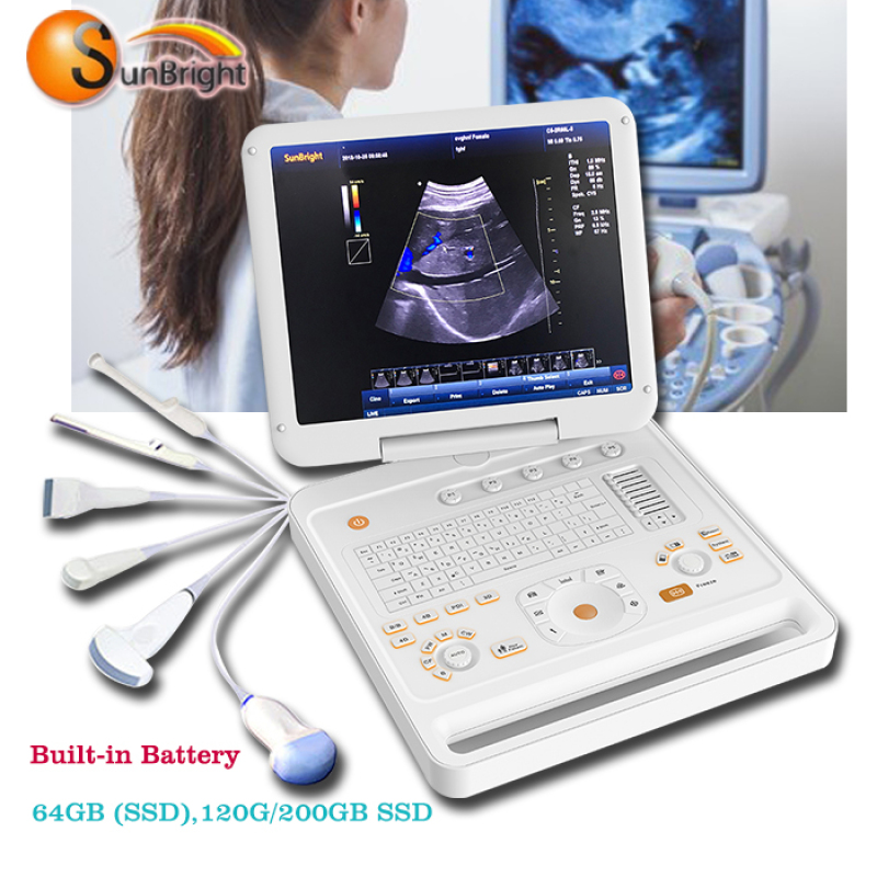 New Style Hot Sale Portable High frequency 3D/4D CW Color Doppler Ultrasound Machine