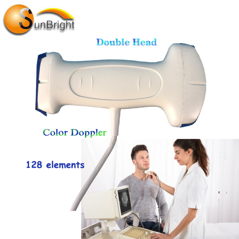 high frequency Doppler ultrasound USB double head probe handheld portable ultrasound device