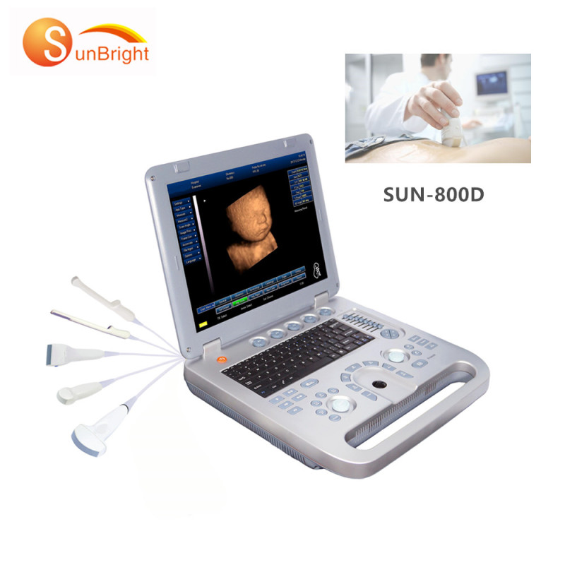 factory price 3d color display full digital portable ultrasound machine SUN-800D