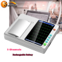 Factory Price made in China 3/6 channel touch screen ECG machine EKG