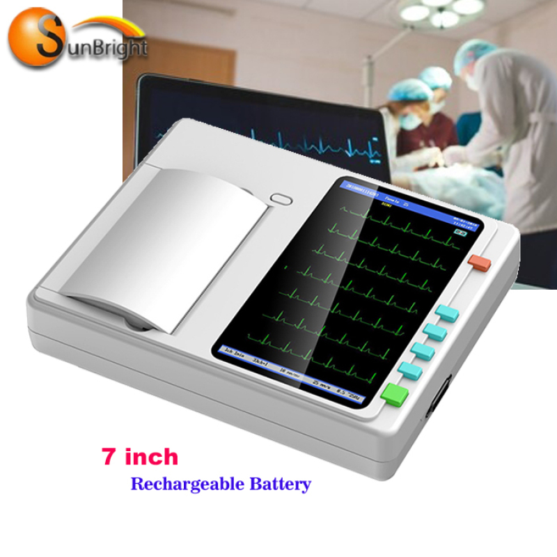 Bester Verkauf fortschrittliche hochintensive Krankenhaus tragbare1 3-Kanal-EKG-Ausrüstung