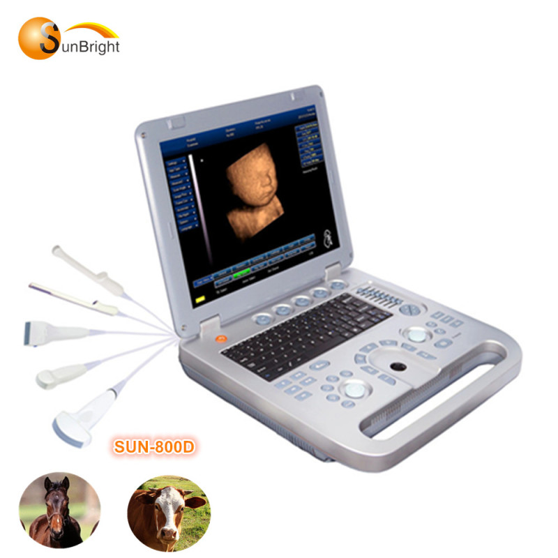 CE ISO high quality Veterinary software support all animals 3D ultrasound machine