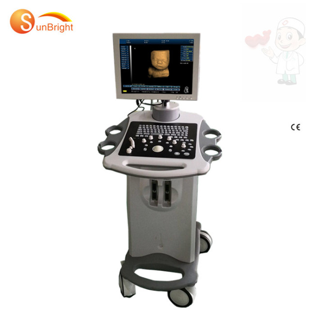 Trolley full digital 3D portable ultrasound medical devices SUN-808L with 3d imaging