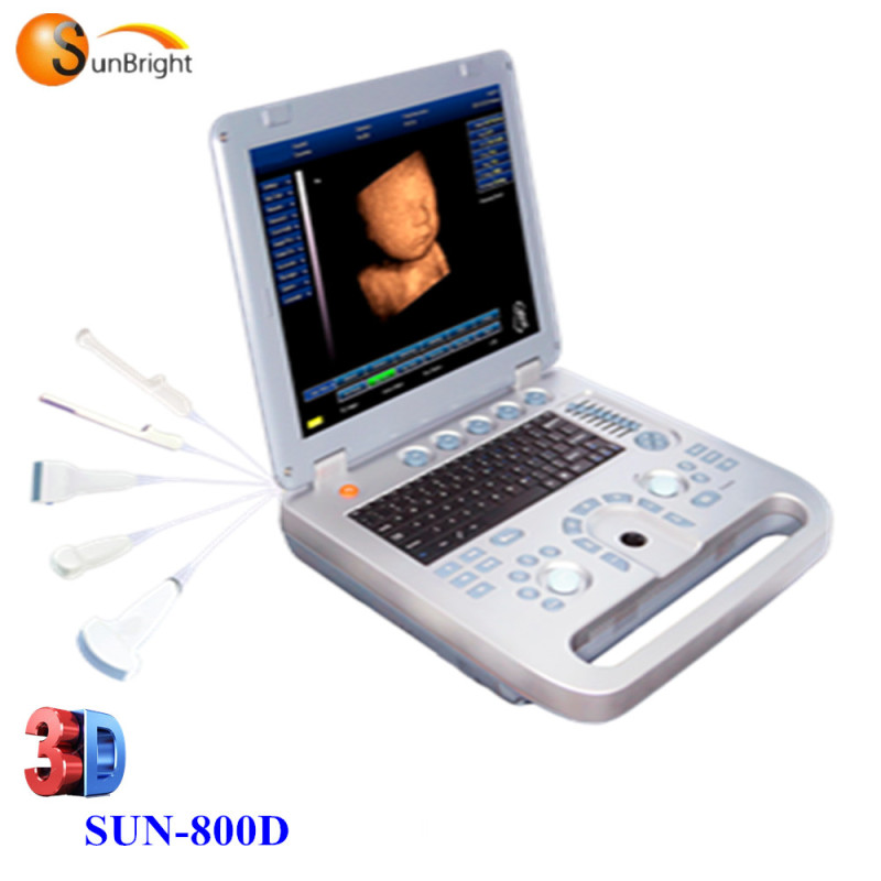 Factory price 3D laptop ultrasound portable echocardiography machine