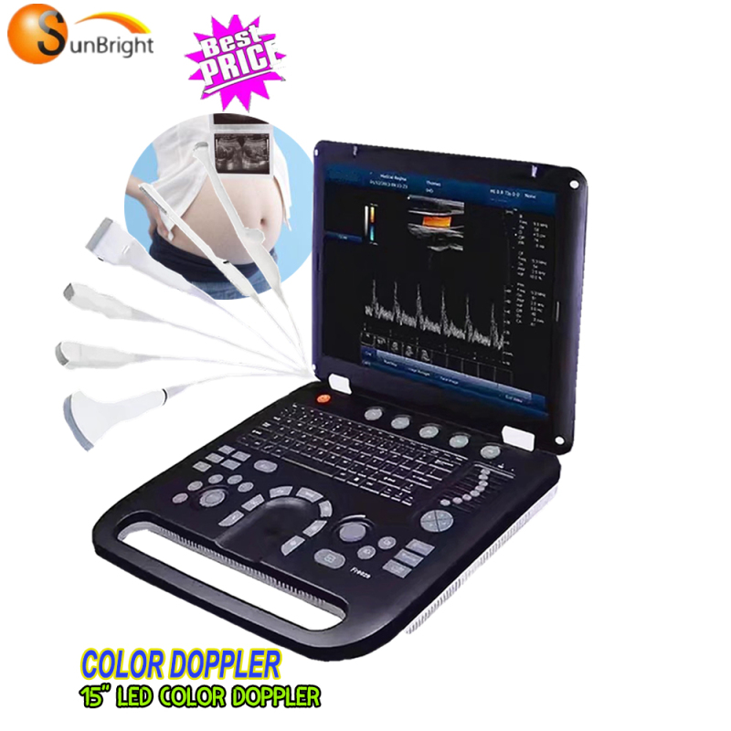 SUN-906A Лікарняне медичне обладнання 15 дюймів 3D 4d доплерівський ультразвуковий апарат 19 pouce