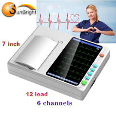 Well sold Excellent monitor 6 channels ECG machine digital monitor electrocardiogram ECG EKG