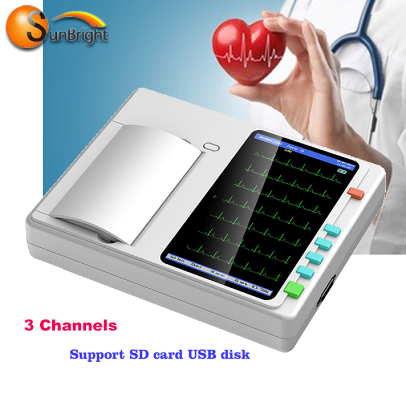 medical equipment ECG 12 lead ecg machine with color touch screen ECG