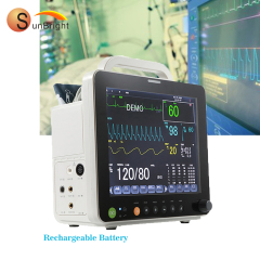 low price touch screen portable 12.1 Inch Multi functional parameter multi vital signs machine
