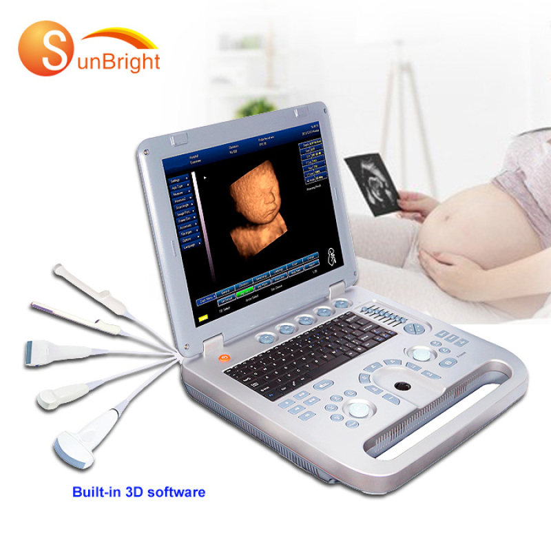 كامل الرقمية المحمولة عالية الكثافة الطبية 3D الكمبيوتر المحمول بالموجات فوق الصوتية محدب مجسات خطية للبيع