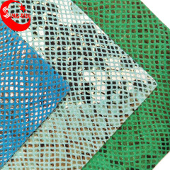 Хорошее качество штамповки змеиный узор двусторонняя флокирующая ткань
