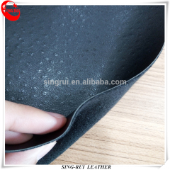 Zapatos de cuero sintéticos grabados en relieve grano de avestruz PU PVC para bolso