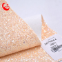 Chunky Holographic Colorful Reflective Embossed Glitter Fabric Wrinkle Resistant Pu Faux Leather Material For Shoes