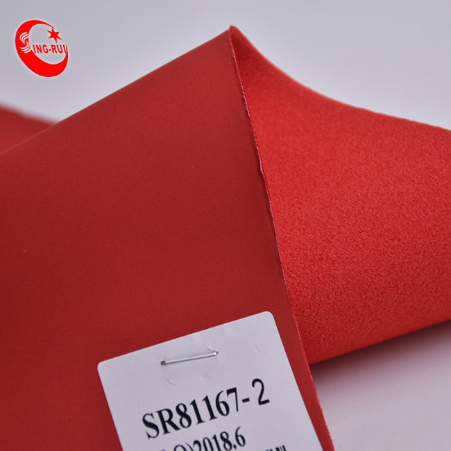 Pu Leather Suede Embossing Leather Artificial Leather Fabric