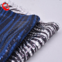 Wholesale Color Change Fancy In Stripe Design New Organza Lace Velvet Fabric Sequin Mesh Fabric With Sequins For Shoe Bag