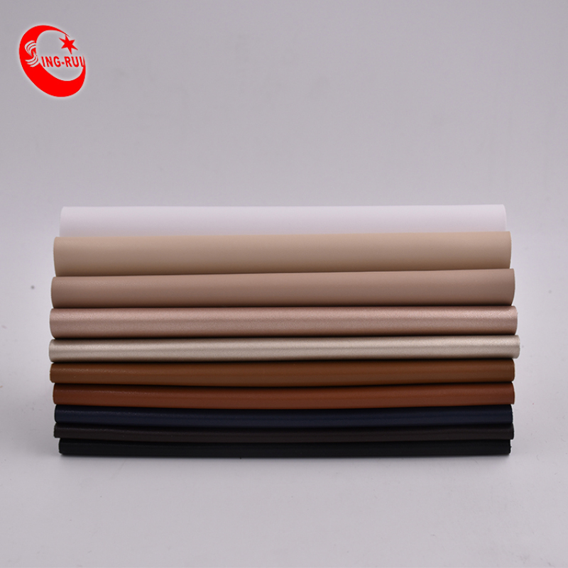Classic Nappa Leather Fabric Soft Pu Synthetic Leather Roll
