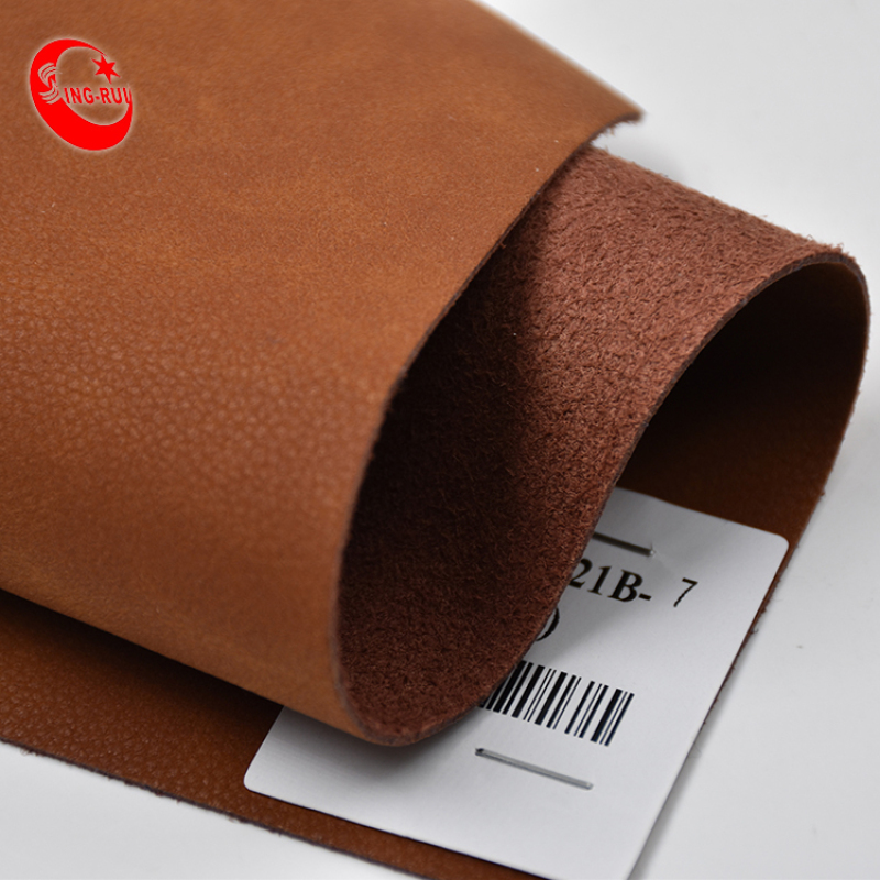 Leather Factory PU Micro Fiber Leather Stock Lot With Lychee Pattern