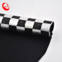 Colorful Square Black White Colour Design Shiny Fine Velvet Glitter Synthetic Pu Leather Fabric For Making Shoes Bags