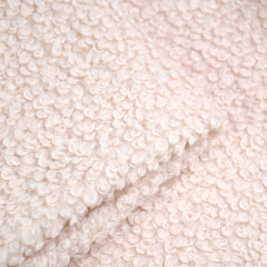 Comprar estructura firme no es fácil de deformar Polar Sherpa 100% poliéster suave Boucle Terry lana polar tela para abrigo de invierno