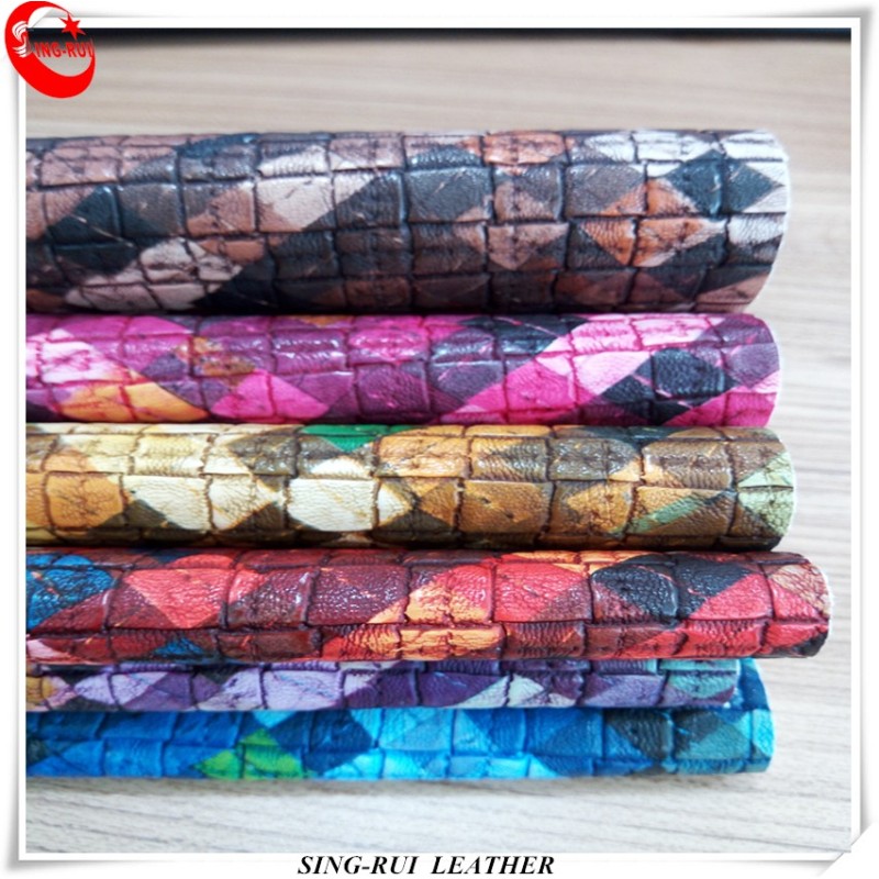 New Trend Beautiful Embossed Pattern Artificial Leather