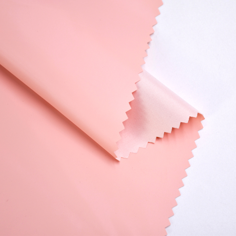SK229066 soft skin-feeling material suitable for garment leather  0.2MM  thickness  backing Pongee Made in China factory