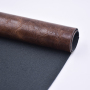 Stock Lot Patent Warp Knitting Elastic Stretch Emboss Two Tone Oil Skin Effect Synthetic Pu Leather Faux For Bags