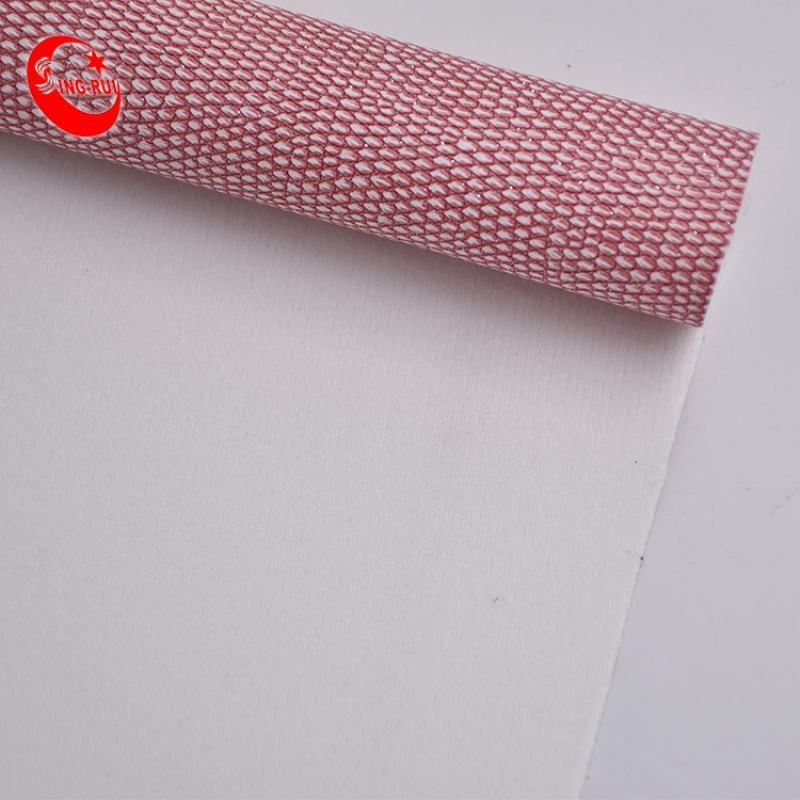 PU Artificial Stock Lot Leather Emboss Snake Design PU Leather for Bag