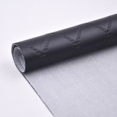 Bordado de imitación de cuero de imitación de PVC que acolcha el bordado de diamantes para el sofá