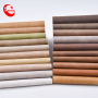 China Factory Pu Suede Faux Leather Two Tones Wax Feeling Fashionable Synthetic Leather For Winter Shoe