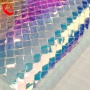 Summer hot Artificial leather Iridescent Transparent TPU Film Leather Vinyl for Making Shoes