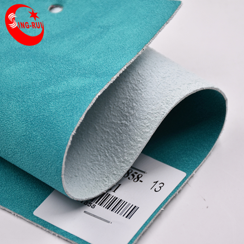 1.4 mm Synthetic Leather Suede Microfiber Leather For Shoe Upper