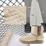 Imitation Suture Rhombus Metallic Printed Embossed Holographic Plastic Film Glitter Faux Pvc Leather Fabric For Shoes Snow Boots