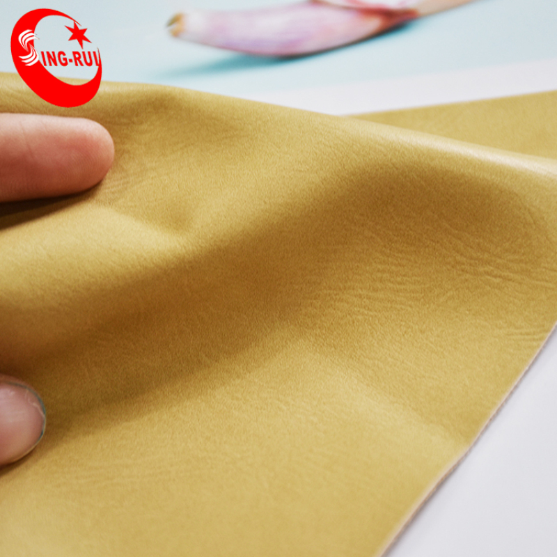 Leather  Material for Shoes And Bags Napa Polish PU Artificial Leather