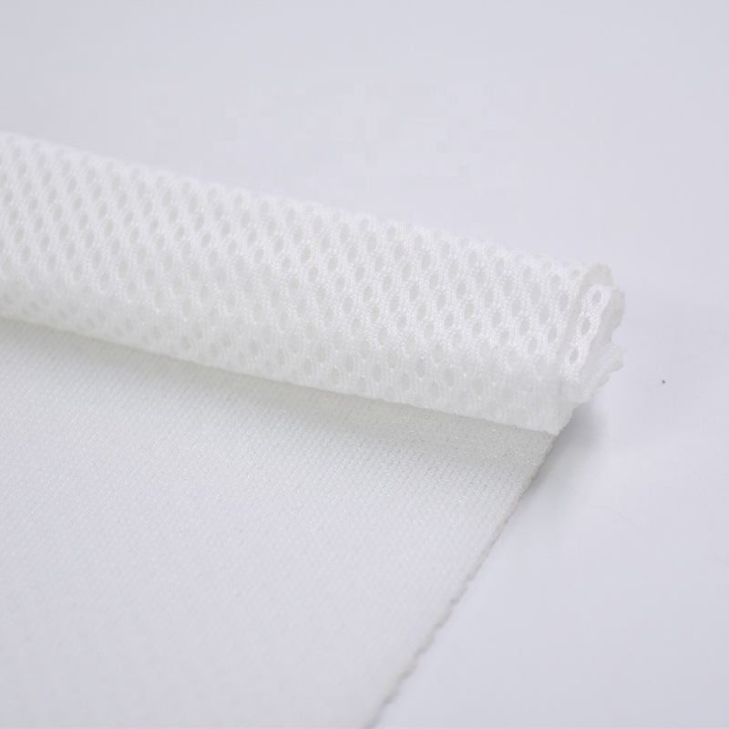 New fashion 384gsm polyester sports mesh fabric for sport running shoes 3D mesh sandwich fabric