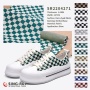 Custom checkered pattern pu synthetic leather shoe fabric material