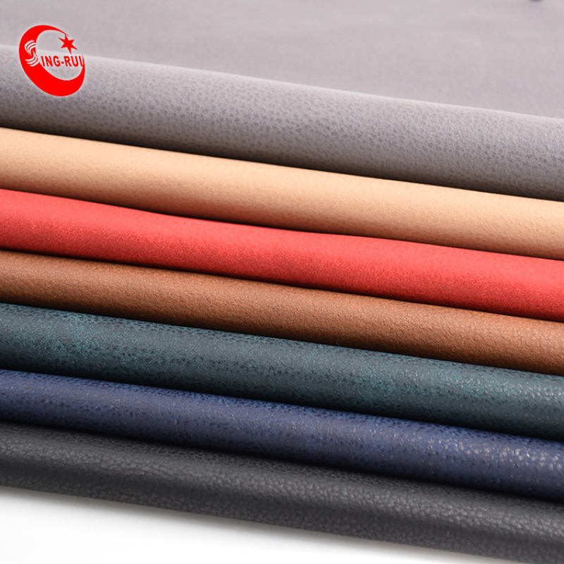 Classic Synthetic Leather Fabric Printed Finished Leather For Shoe