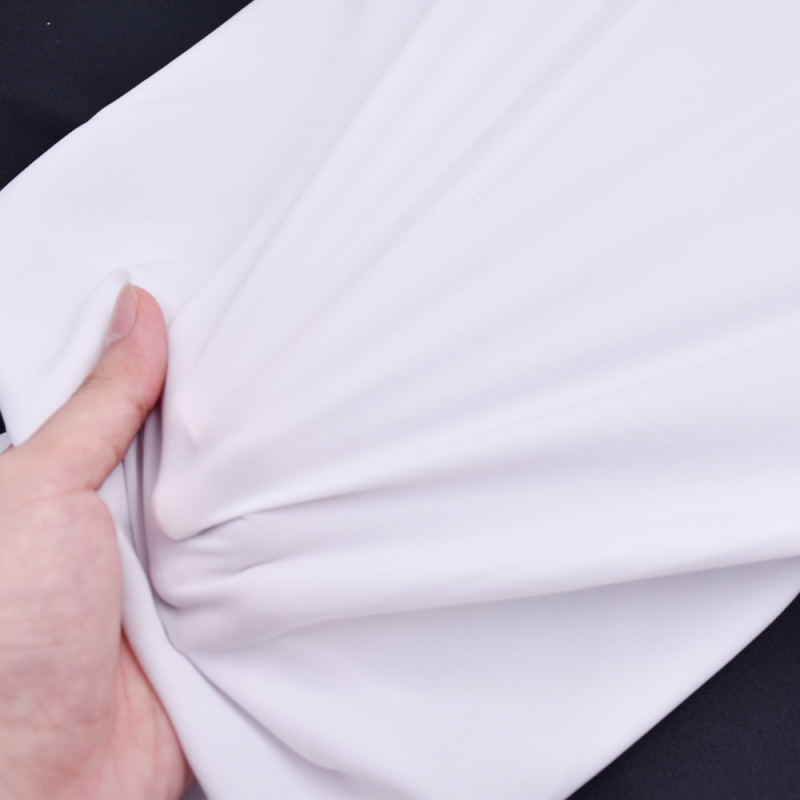 High Quality Breathable Plain Kitted Stretch Recycled Custom 86%Polyester 14%Spandex Swim Swimwear Fabric