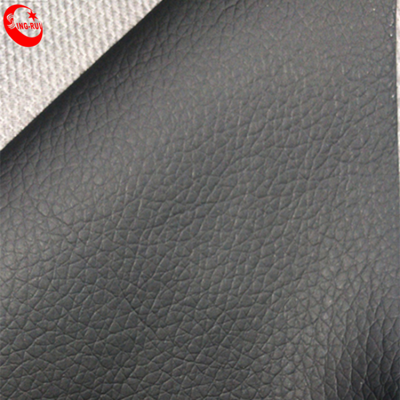 0.55MM Thickness PVC Leather with Fish Net backing  Car Seat leather