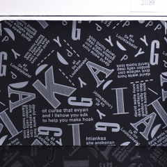 Изготовленной на заказ ткань листов кожи Пу нубука картины алфавита цифров напечатанная экраном для ботинок