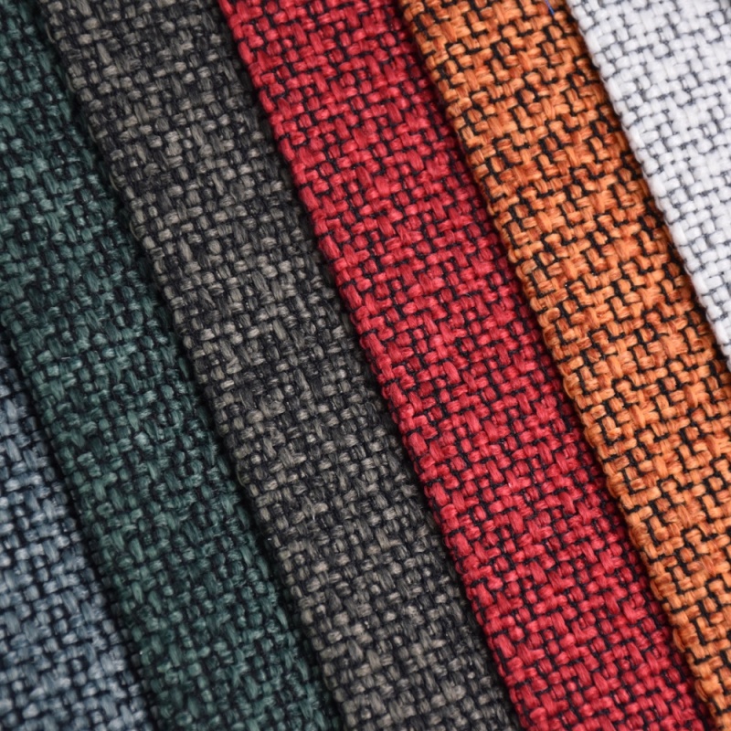 Wholesale Custom Designed Sofa Fabric Price Per Meter Polyester Linen Yarn-dyed Fabric For Upholstery Sofa