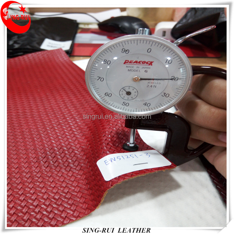 Fashion Style Weave Pattern Synthetic PU Leather Shoes For Men