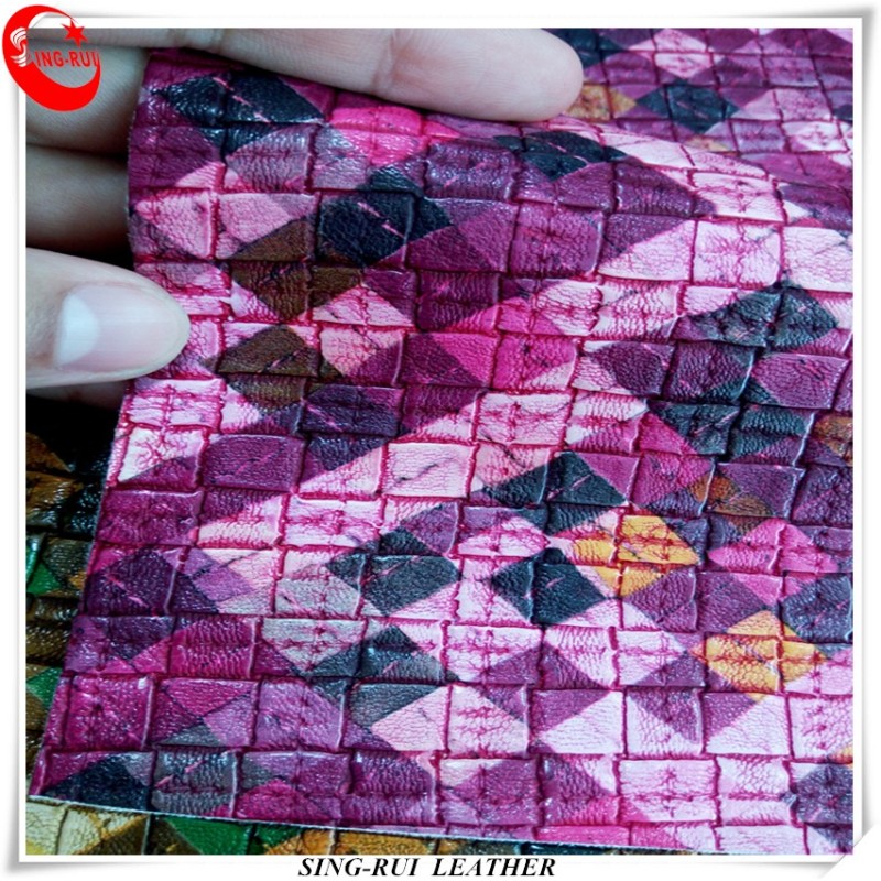 New Trend Beautiful Embossed Pattern Artificial Leather
