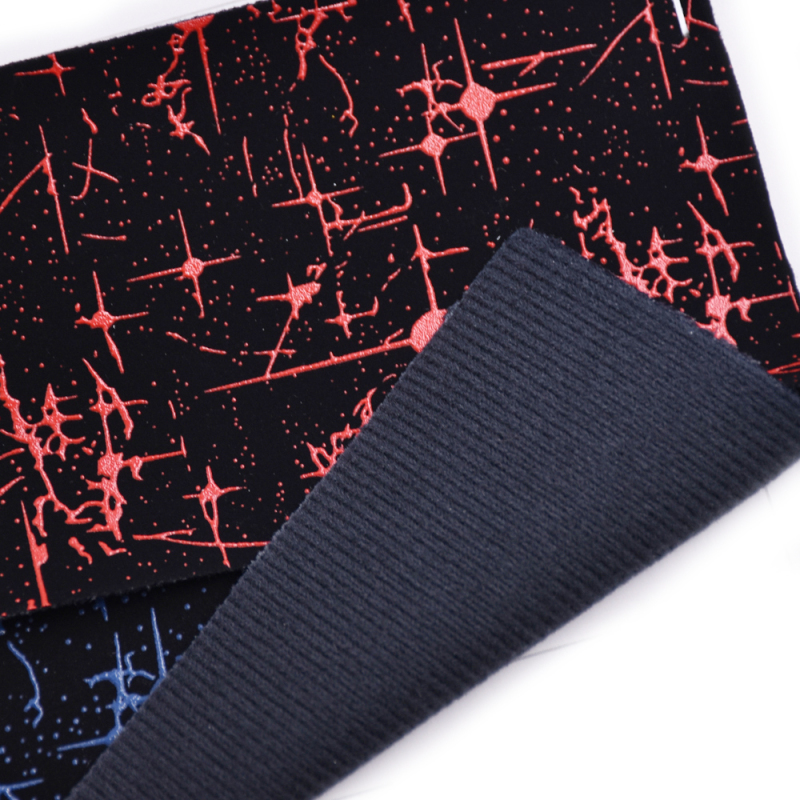 Multi-Color Starry Sky Pattern Custom Screen Printing Faux Synthetic Pvc Leather Nubuck For Middle East Markets Men Shoes