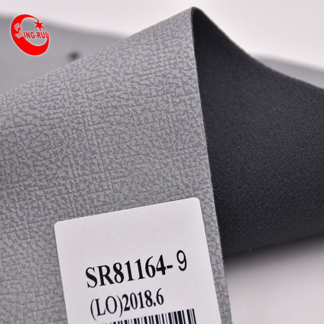 Free Sample Emboss Waterproof Pu Synthetic Leather Fabric