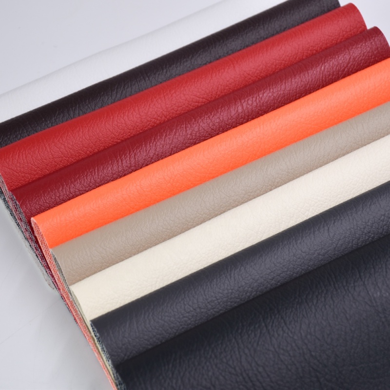 0.7mm Embossed sofa cover rexine artificial faux Leather fabric PVC synthetic leather for furniture