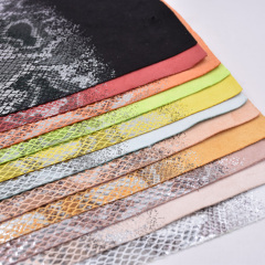 Fabric Supplier Waterproof Cotton Snake Skin Embossing Printing Pattern Sofa Fabric Knitted For Bag Shoe Decoration