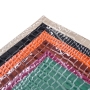 Imitation Cotton Backing Pvc Leather Patent Oil Leather