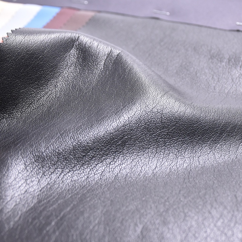 Recycled 100% RPET 0.5mm protein pu synthetic leather for garment with standard
